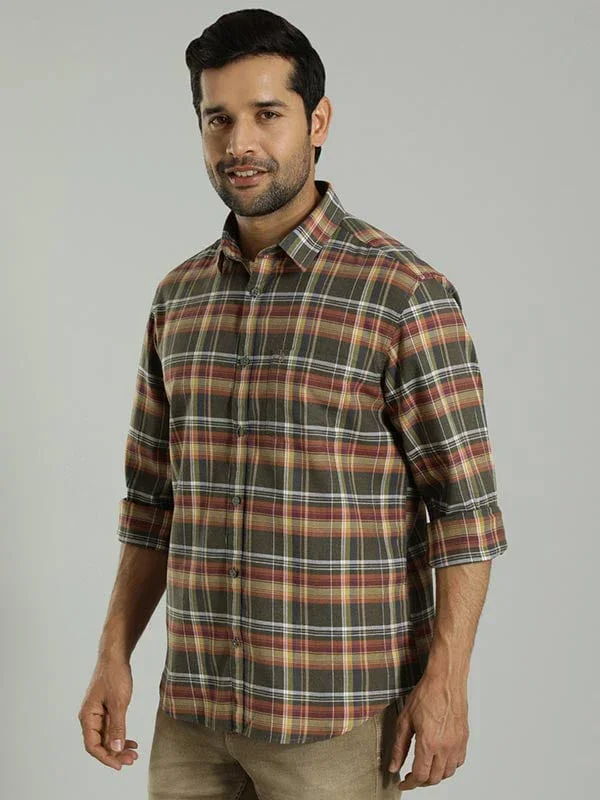 Men's Check Full Sleeves Cotton Shirt - Image 7