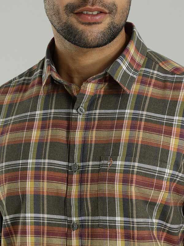 Men's Check Full Sleeves Cotton Shirt - Image 8