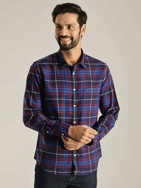 Men's Check Full Sleeves Cotton Shirt - Image 2