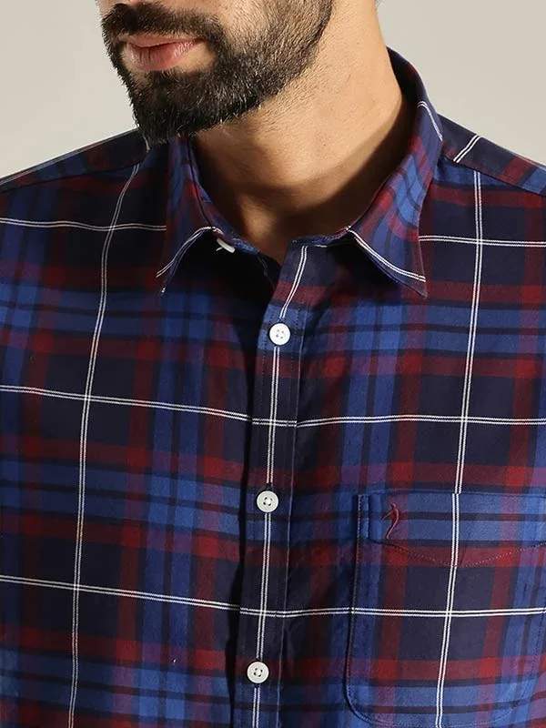 Men's Check Full Sleeves Cotton Shirt - Image 3