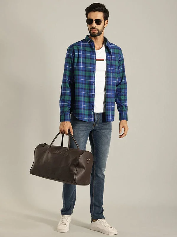 Men's Check Full Sleeves Cotton Shirt - Image 8