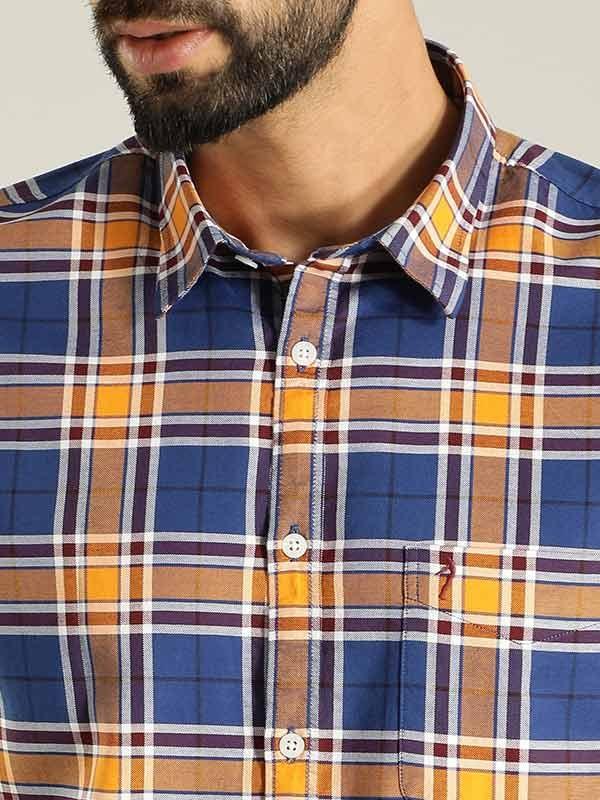 Men's Check Full Sleeves Cotton Shirt - Image 3