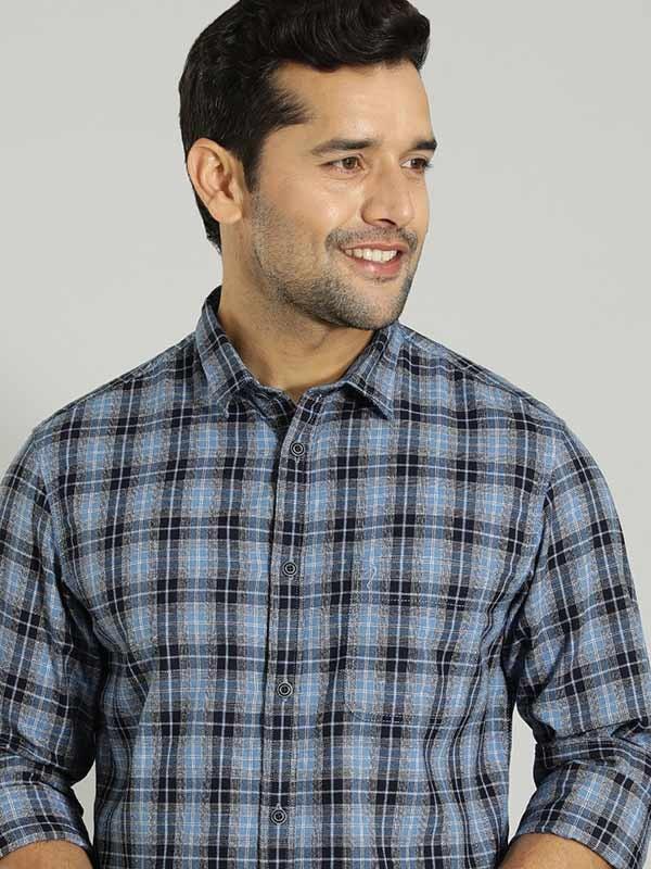 Men's Check Full Sleeves Cotton Shirt