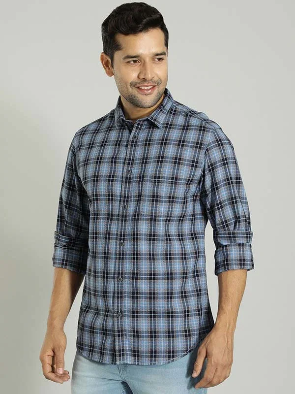 Men's Check Full Sleeves Cotton Shirt - Image 3
