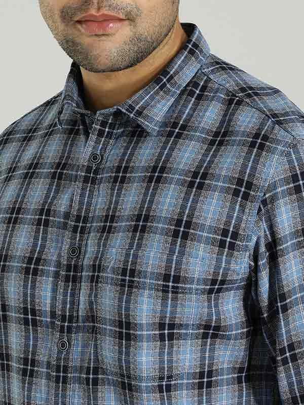 Men's Check Full Sleeves Cotton Shirt - Image 4