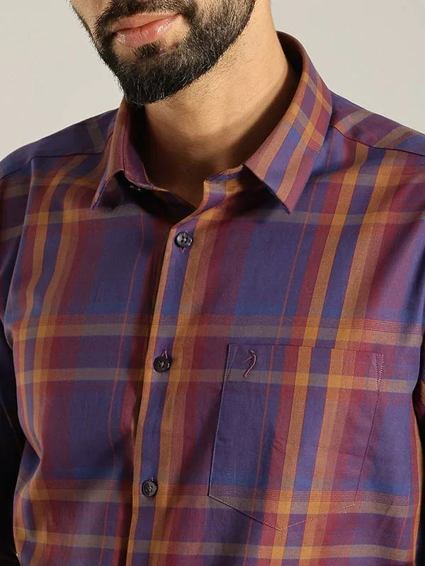 Men's Check Full Sleeves Cotton Shirt - Image 3