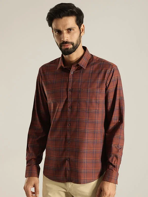 Men's Check Full Sleeves Cotton Shirt - Image 5