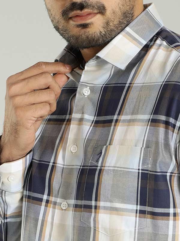 Men's Check Full Sleeves Cotton Shirt - Image 4