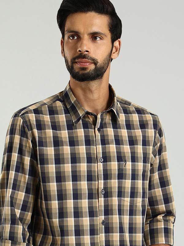 Men's Check Full Sleeves Cotton Shirt