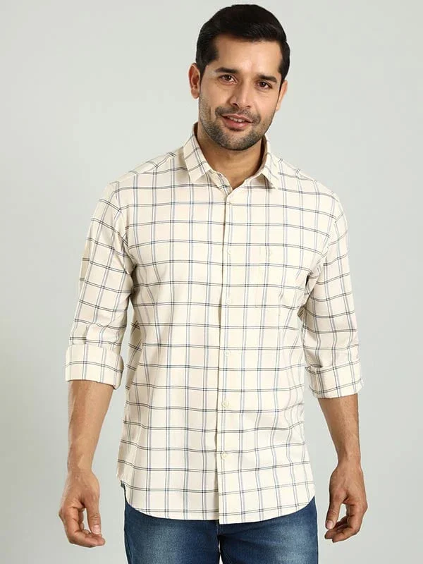 Men's Check Full Sleeves Cotton Shirt