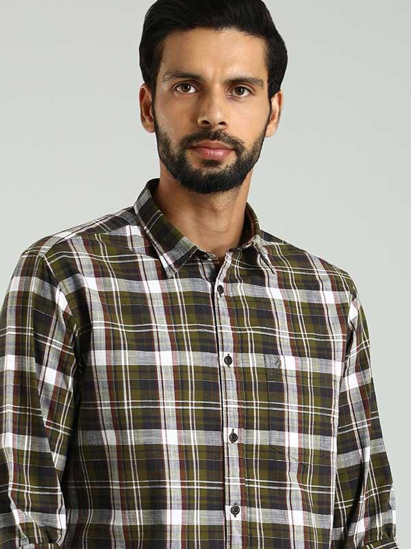 Men's Check Full Sleeves Cotton Shirt