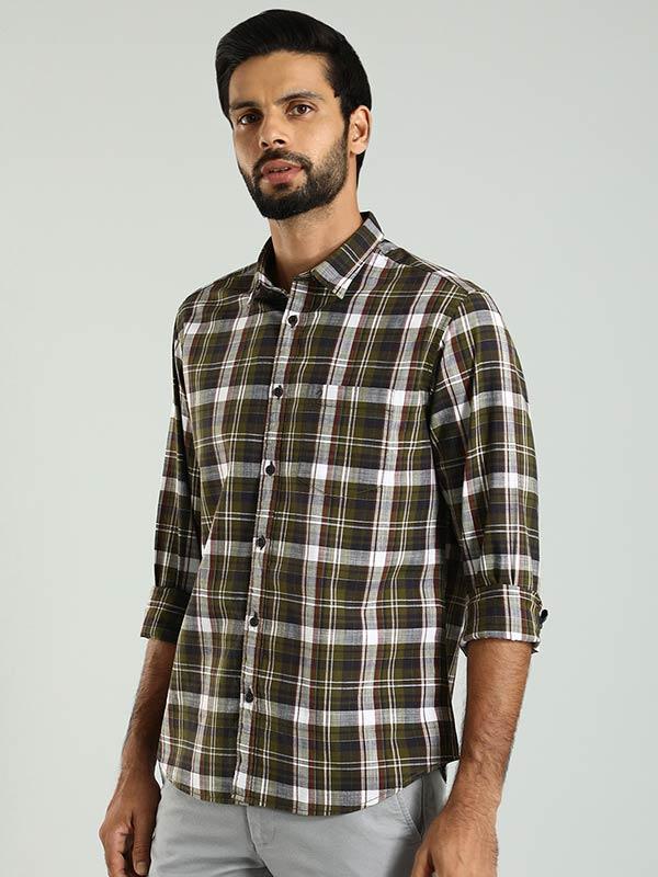 Men's Check Full Sleeves Cotton Shirt - Image 3