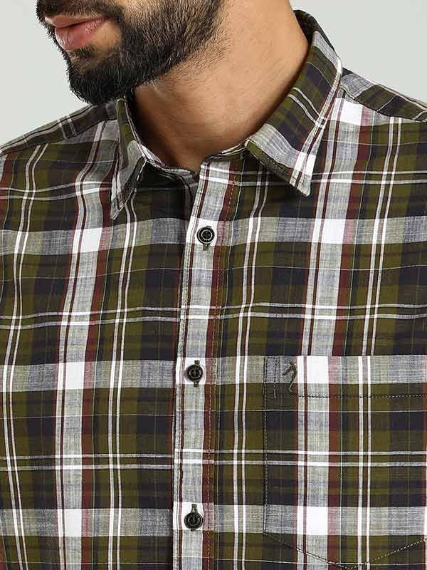 Men's Check Full Sleeves Cotton Shirt - Image 4