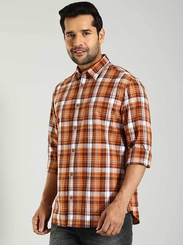 Men's Check Full Sleeves Cotton Shirt - Image 7