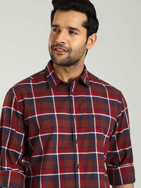 Men's Check Full Sleeves Cotton Shirt