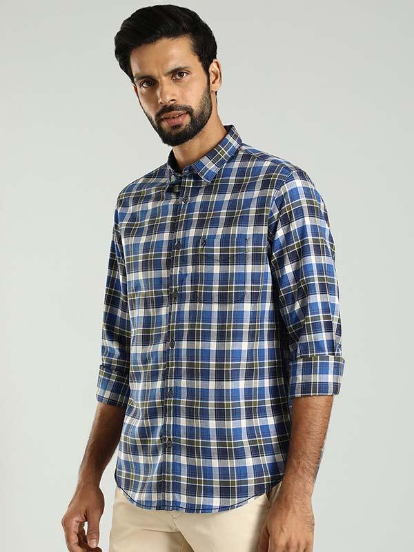 Men's Check Full Sleeves Cotton Shirt - Image 3