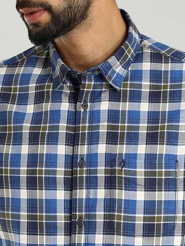 Men's Check Full Sleeves Cotton Shirt - Image 4