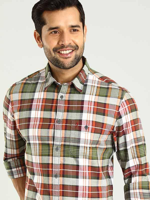 Men's Check Full Sleeves Cotton Shirt