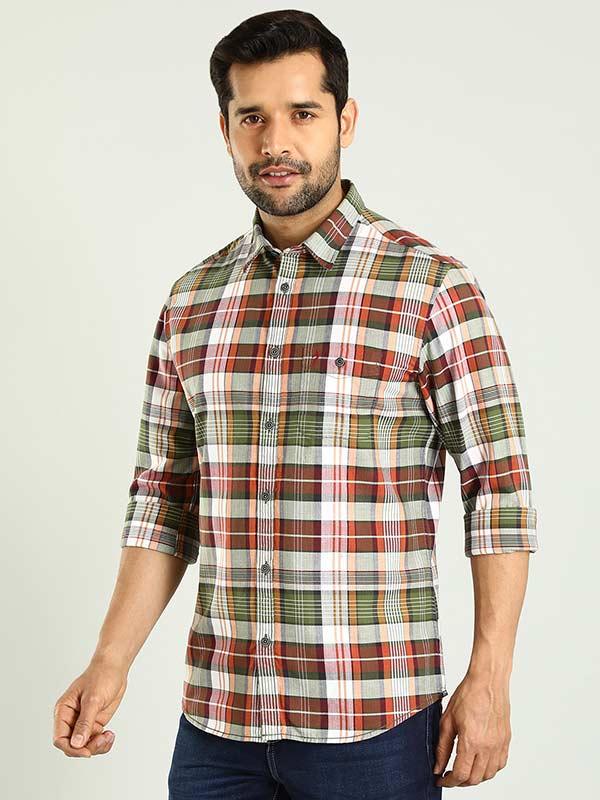 Men's Check Full Sleeves Cotton Shirt - Image 3
