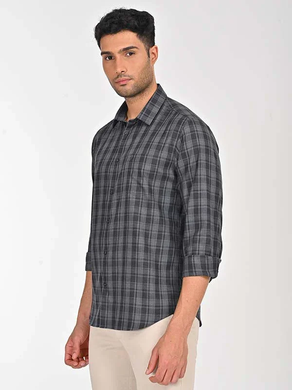 Men's Check Full Sleeves Cotton Shirt - Image 2