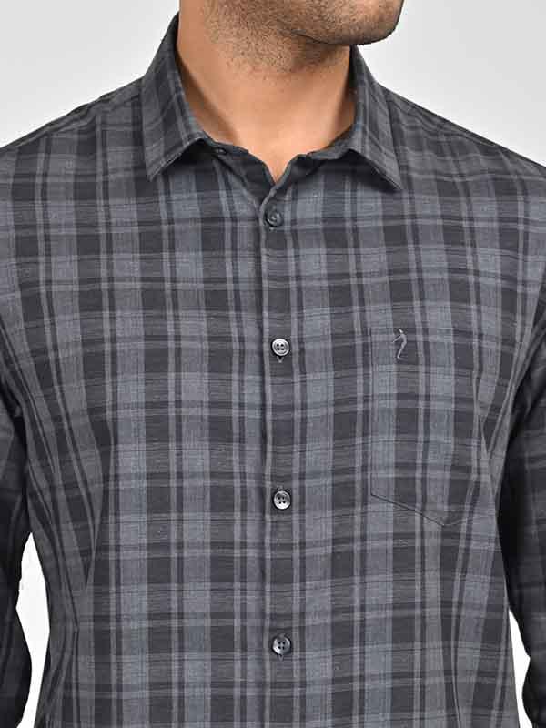 Men's Check Full Sleeves Cotton Shirt - Image 3