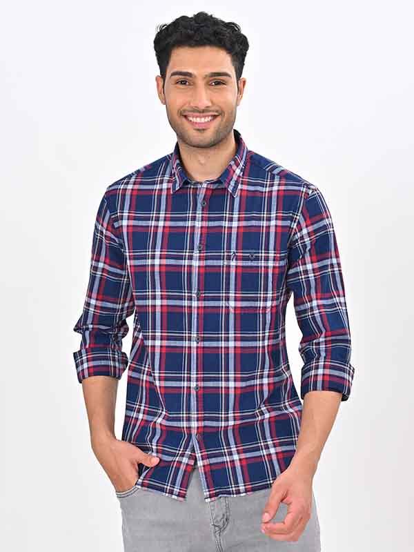 Men's Check Full Sleeves Cotton Shirt - Image 2