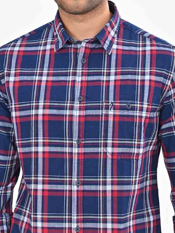 Men's Check Full Sleeves Cotton Shirt - Image 3