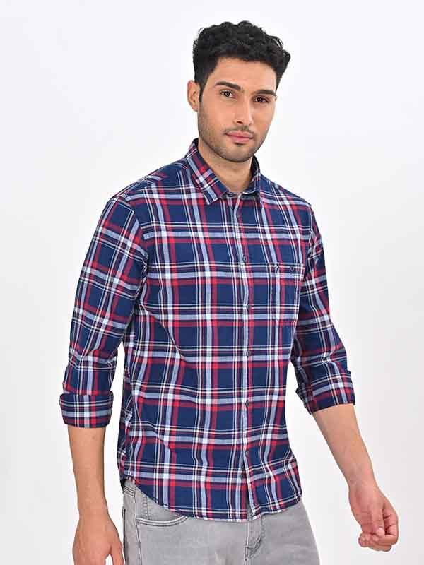 Men's Check Full Sleeves Cotton Shirt - Image 4