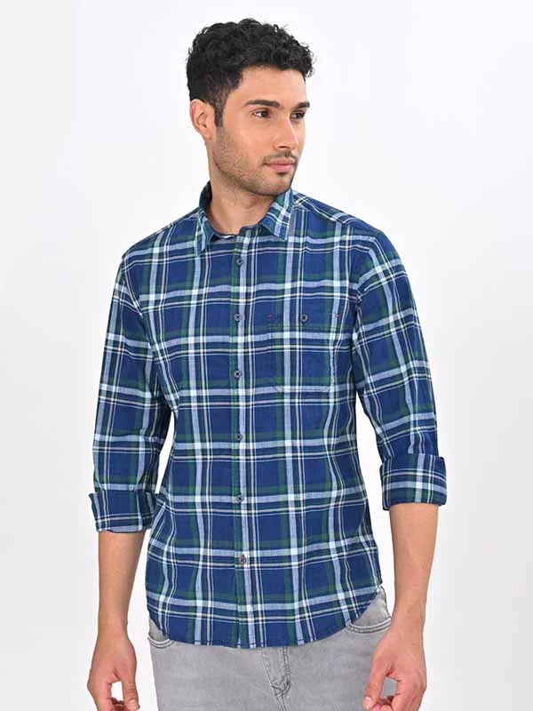 Men's Check Full Sleeves Cotton Shirt - Image 6