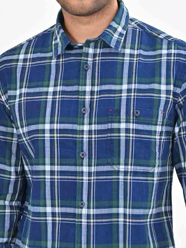 Men's Check Full Sleeves Cotton Shirt - Image 7