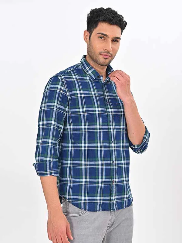 Men's Check Full Sleeves Cotton Shirt - Image 8