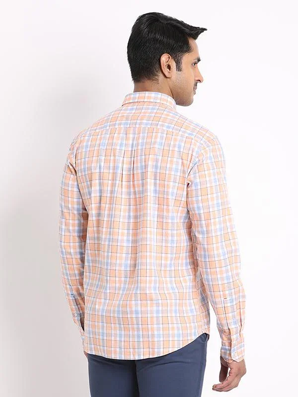 Men's Check Full Sleeves Cotton Shirt - Image 4