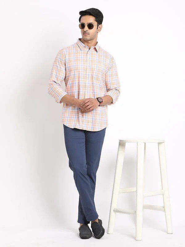 Men's Check Full Sleeves Cotton Shirt - Image 5
