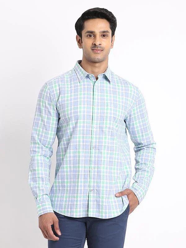 Men's Check Full Sleeves Cotton Shirt - Image 6