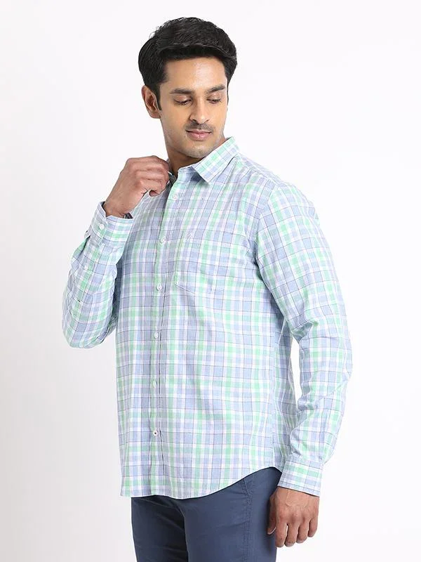 Men's Check Full Sleeves Cotton Shirt - Image 7