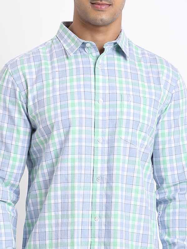 Men's Check Full Sleeves Cotton Shirt - Image 8