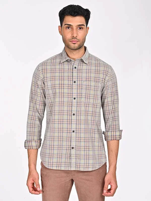 Men's Check Full Sleeves Cotton Shirt