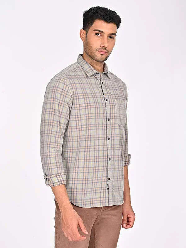 Men's Check Full Sleeves Cotton Shirt - Image 2