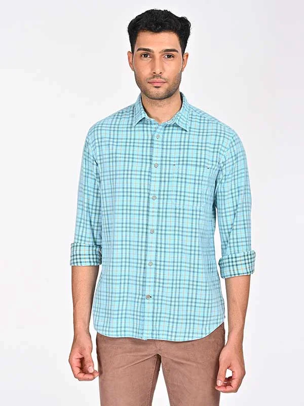 Men's Check Full Sleeves Cotton Shirt - Image 5