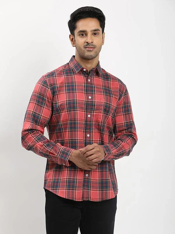 Men's Check Full Sleeves Cotton Shirt