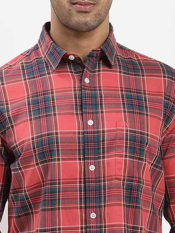 Men's Check Full Sleeves Cotton Shirt - Image 3