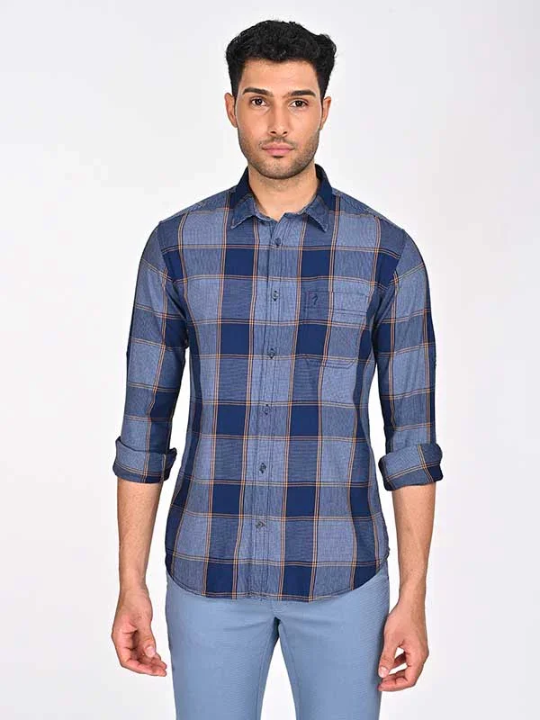 Men's Check Full Sleeves Cotton Shirt