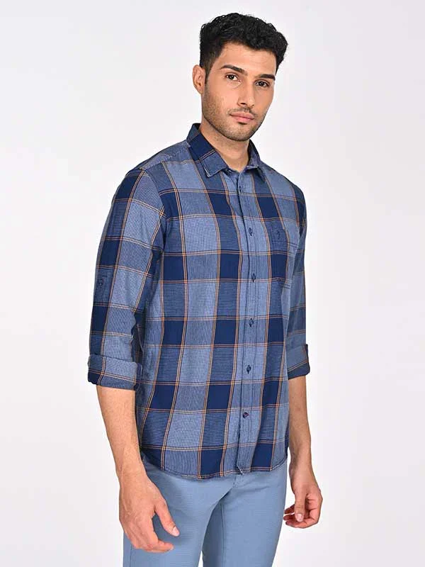 Men's Check Full Sleeves Cotton Shirt - Image 2