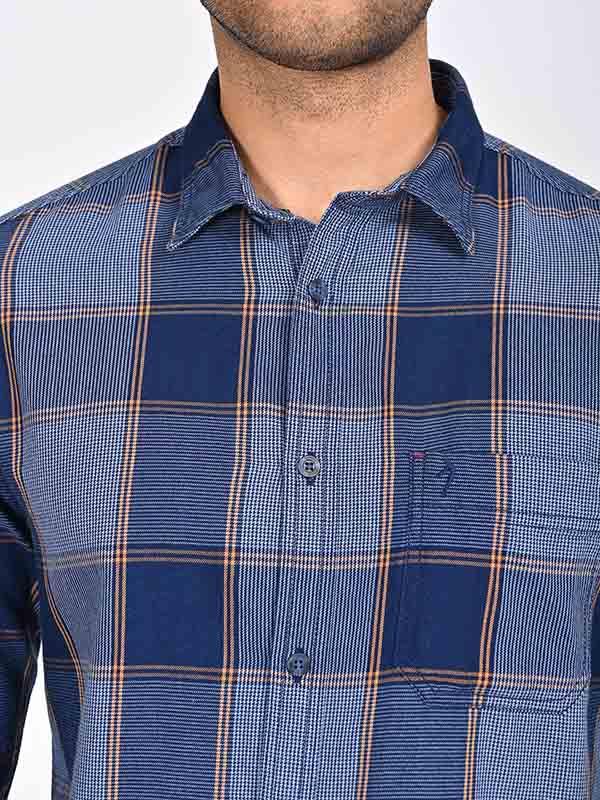 Men's Check Full Sleeves Cotton Shirt - Image 3