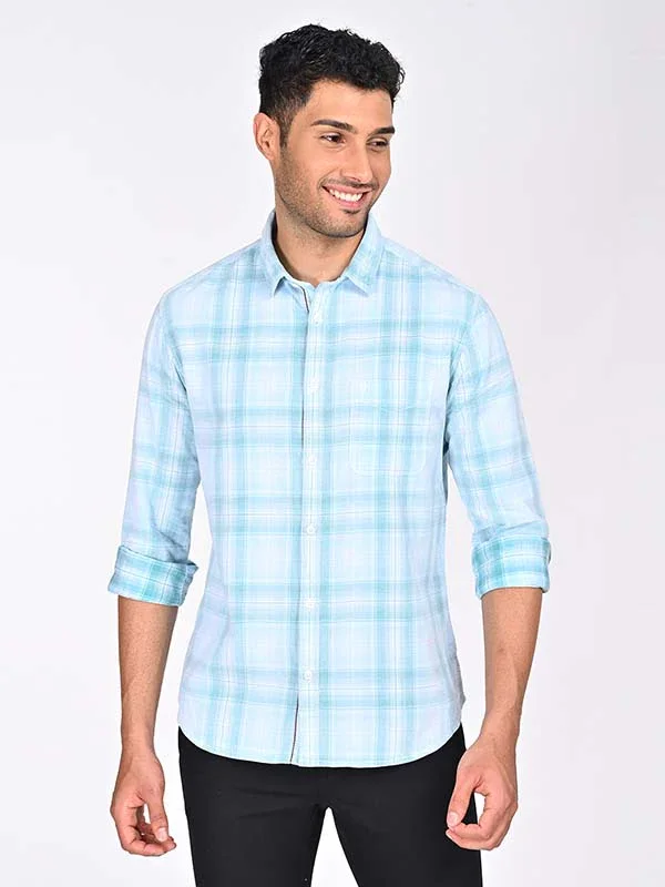 Men's Check Full Sleeves Cotton Shirt - Image 5