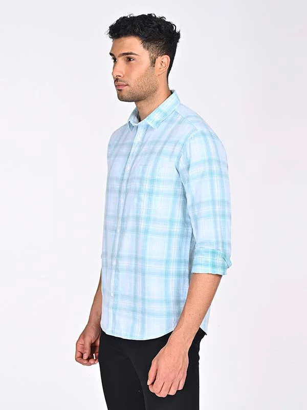 Men's Check Full Sleeves Cotton Shirt - Image 6