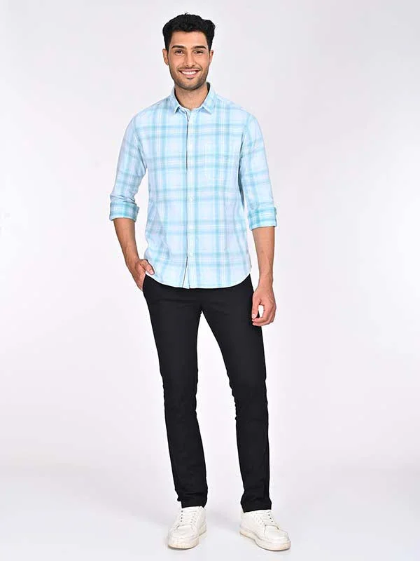 Men's Check Full Sleeves Cotton Shirt - Image 8