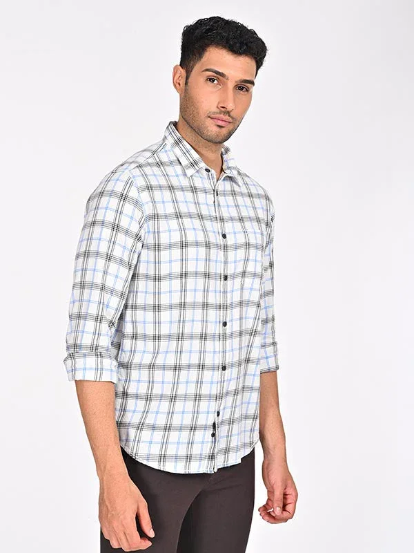 Men's Check Full Sleeves Cotton Shirt - Image 2