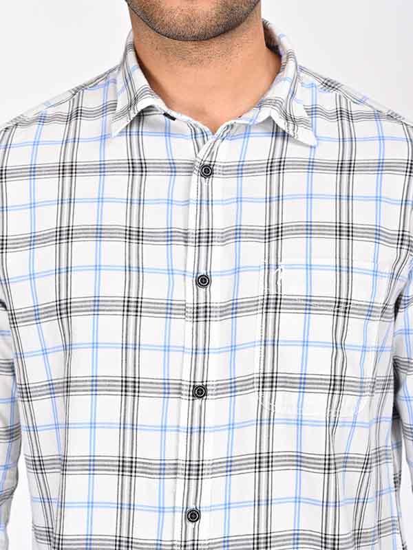 Men's Check Full Sleeves Cotton Shirt - Image 3