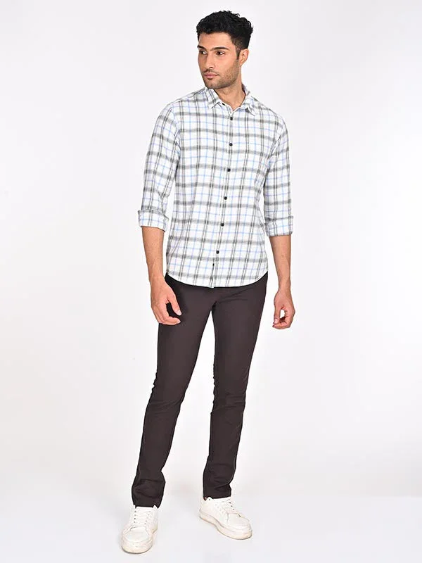 Men's Check Full Sleeves Cotton Shirt - Image 4